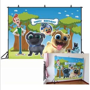 Puppy Dog Pals Happy Birthday Banner 7x5ft party